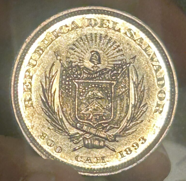 Read more about the article 1893 El Salvador 1 Peso AU Rare Condition