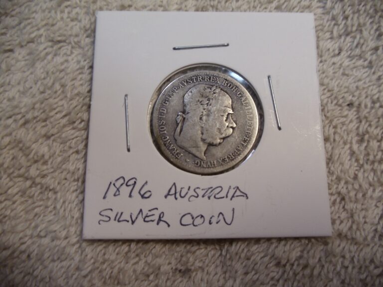 Read more about the article Austria 1896 SILVER Corona VG-F Original SCARCE Date Franz Joseph I Reform Coin