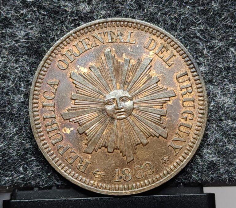 Read more about the article 1869 Uruguay 2 Centesimos