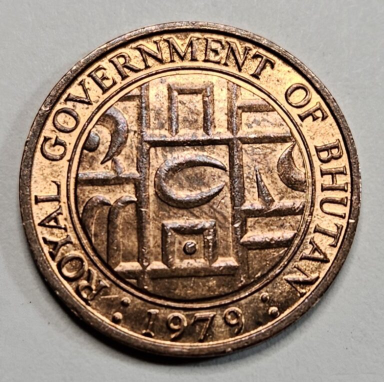 Read more about the article Bhutan 1979 Five 5 Chetrums – Bronze Coin – KM#45 – World Coin – Nice Condition