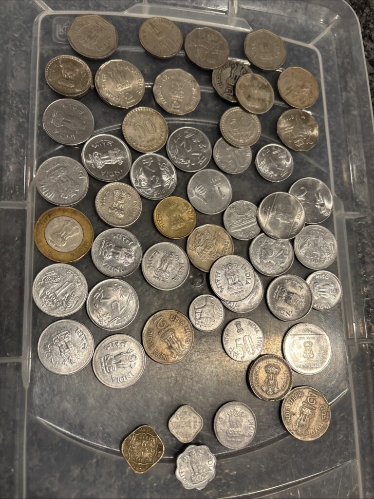 Read more about the article Mixed lot of Circulated Coins from India Mixed dates: Old And new! LotIDM