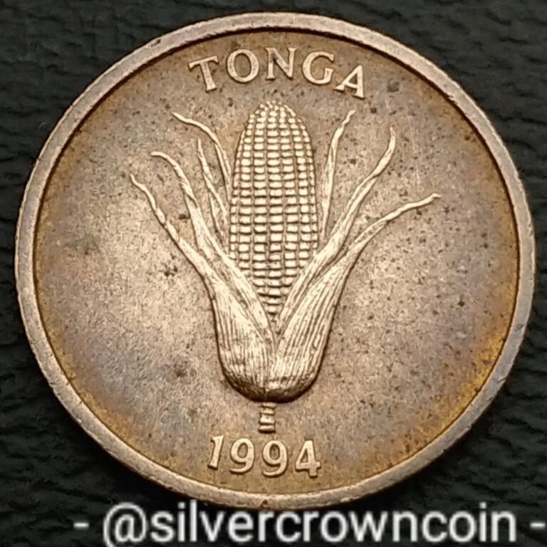 Read more about the article Tonga 🇹🇴 1 Seniti 1994. KM#66. F.A.O. One cent coin. Ear of Corn Vanila. Rare.
