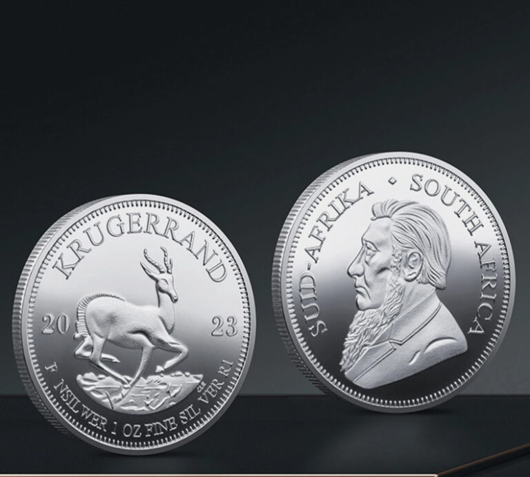 Read more about the article 2023 1 oz South Africa Silver Krugerrand Coin 1 oz.999 Fine Silver in a Capsule
