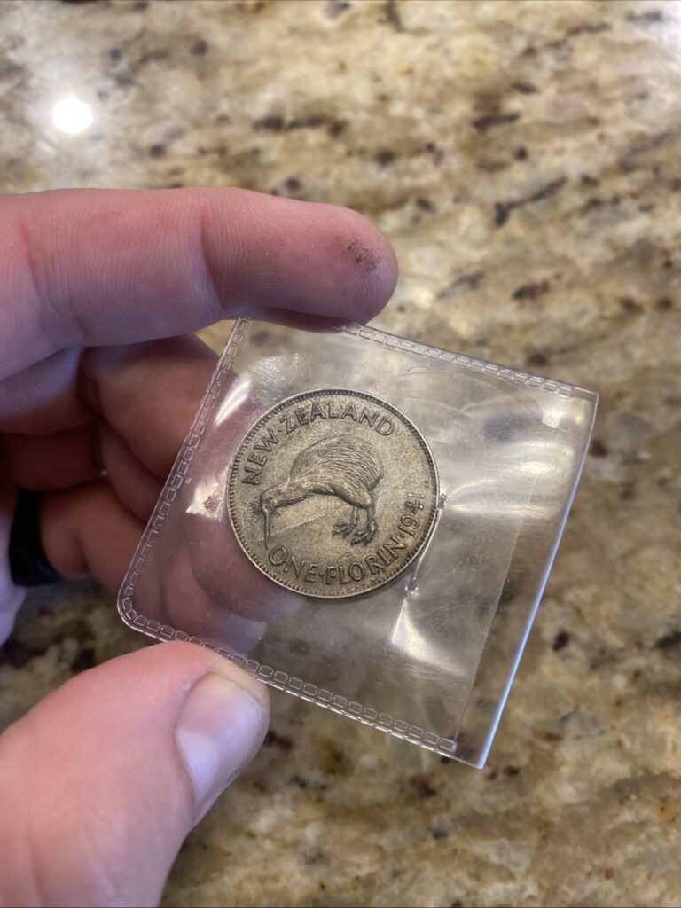 Read more about the article 1941 New Zealand Silver Florin .500 World Coin