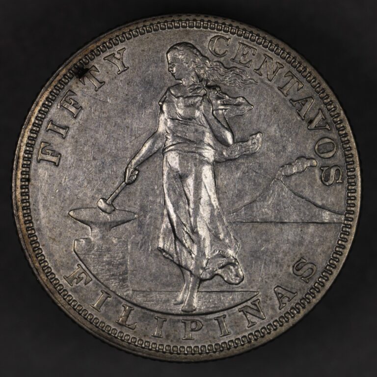 Read more about the article 1903 U.S. Philippines Silver 50 Centavos