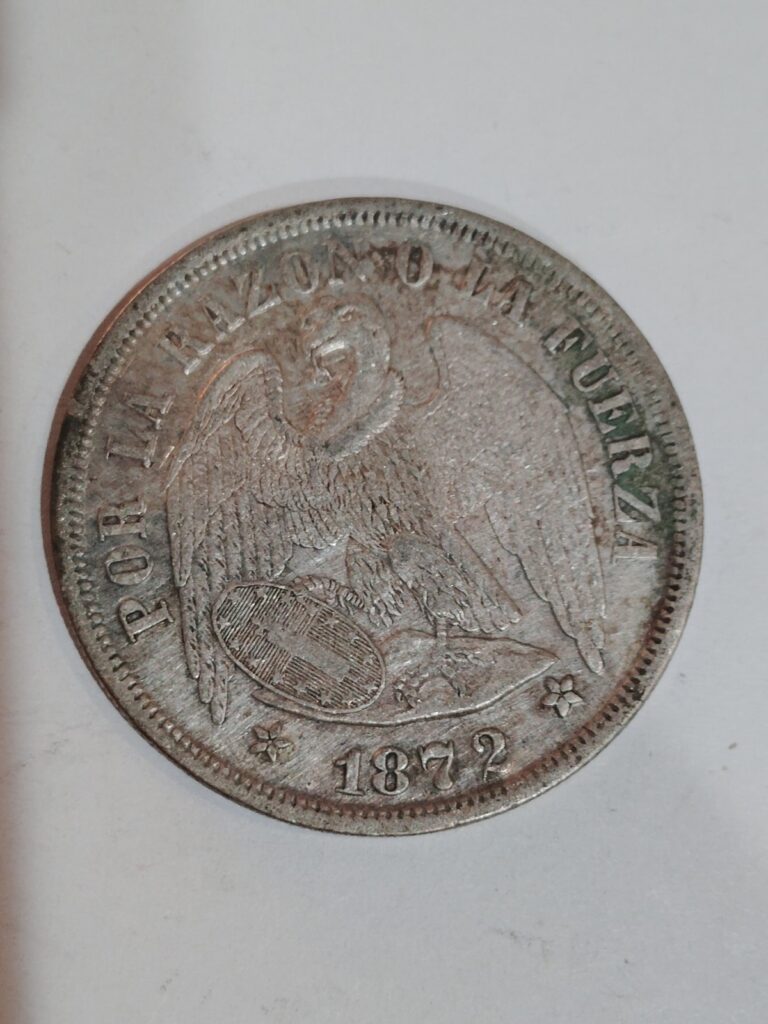 Read more about the article 1872 Chile 1 Peso .7234 Oz silver Coin