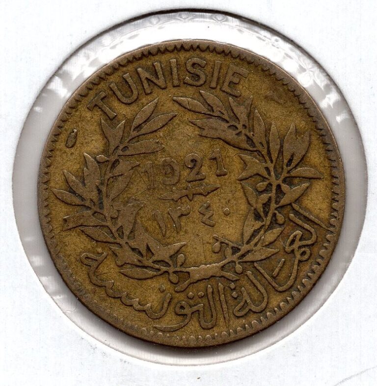 Read more about the article 1921 Tunisia 2 Francs (800)