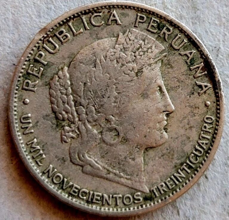 Read more about the article HISTORICAL COINS  1934  5 CENTAVOS CENTAVOS Peru