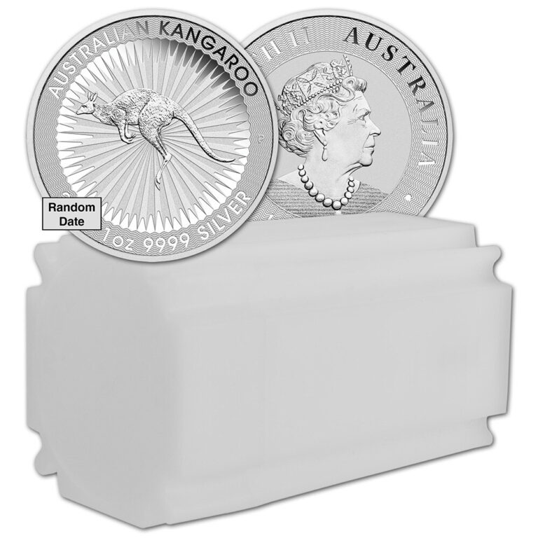 Read more about the article Australia Silver Kangaroo 1 oz $1 – Random Date – BU Tube of 20 Coins