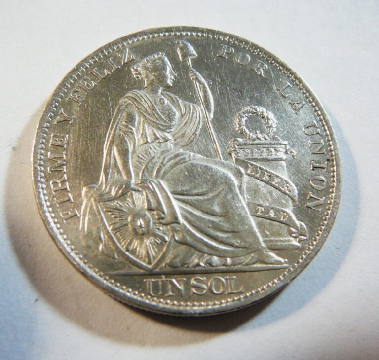 Read more about the article Peru 1895  Silver  Sol AU/UNC