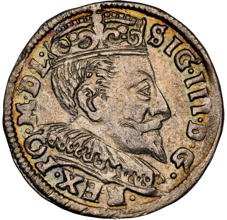 Read more about the article 1594 Lithuania Vilnius Mint Silver 3 Groszy NGC MS-61 Polish King Sigismund III