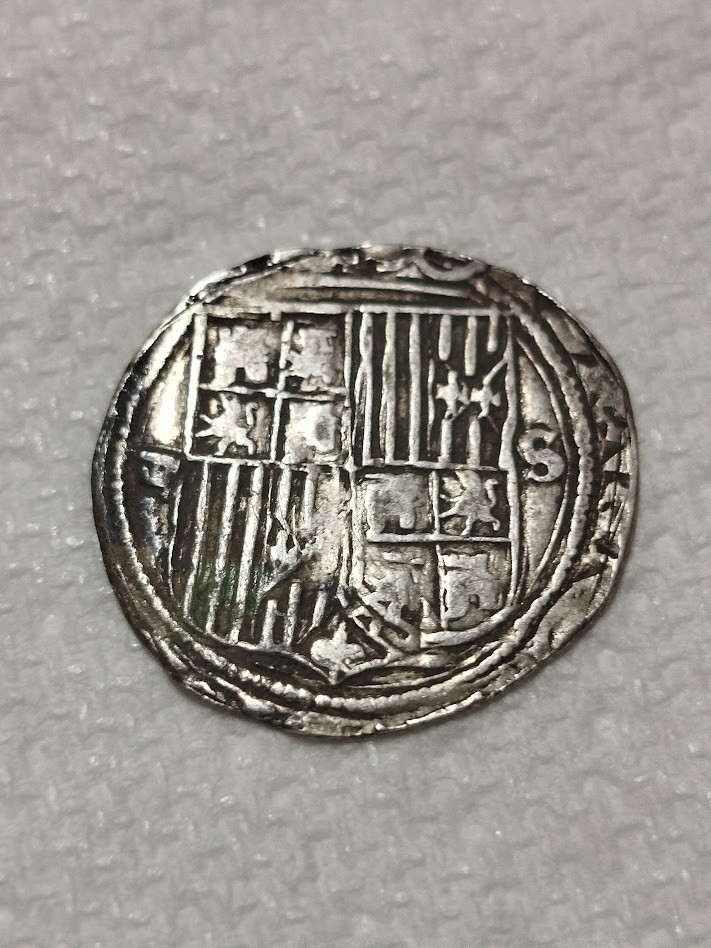 Read more about the article 1474 SPAIN SEVILLA ISABELLA FERDINAN 2 REALS SILVER  COIN #83