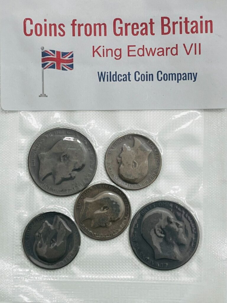 Read more about the article Great Britain – King Edward VII Coins – 5 Random Coins – Free Shipping