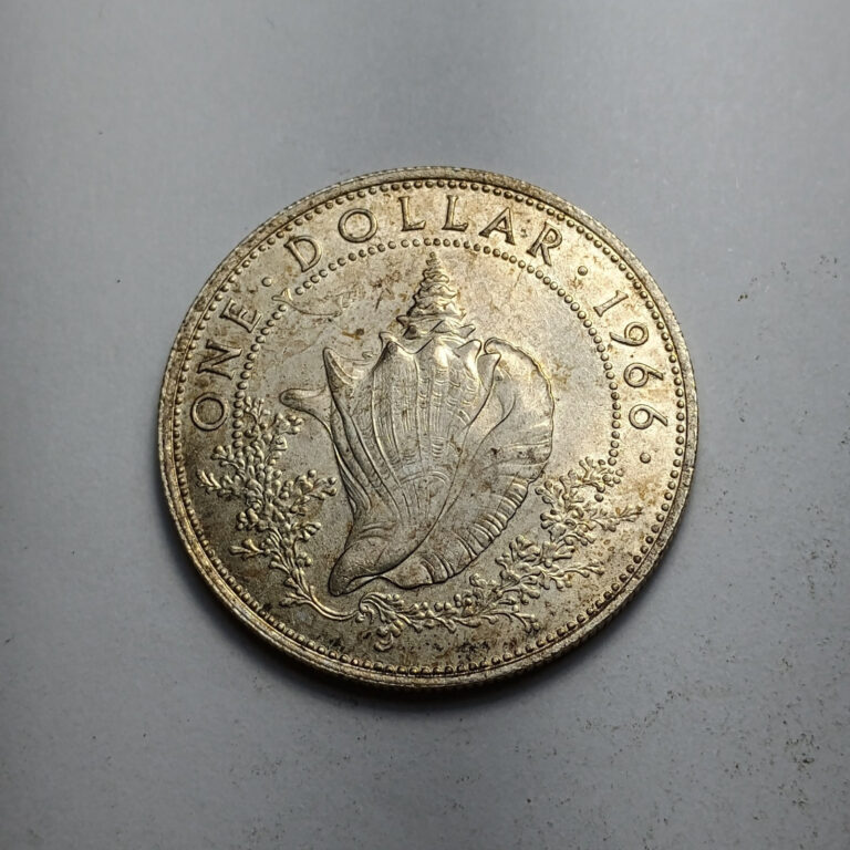 Read more about the article 1x 1966 Bahamas $1 – Silver Coin – One Dollar – Conch Shell – Elizabeth II