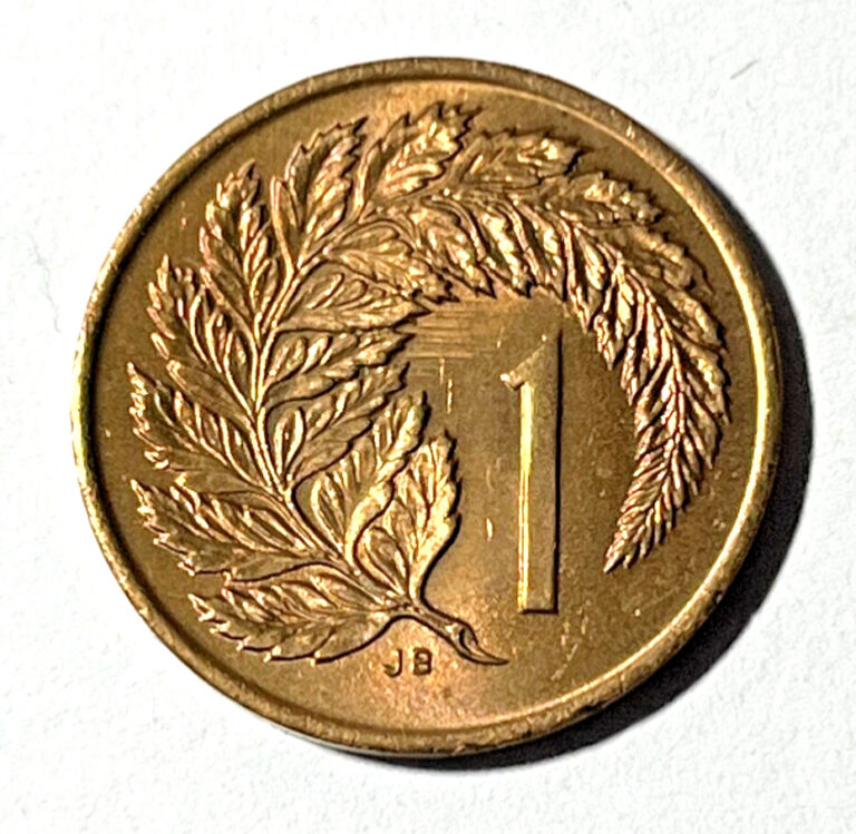 Read more about the article 1988 New Zealand 1 cent Coin Silver Fern Leaf Plant Wildlife