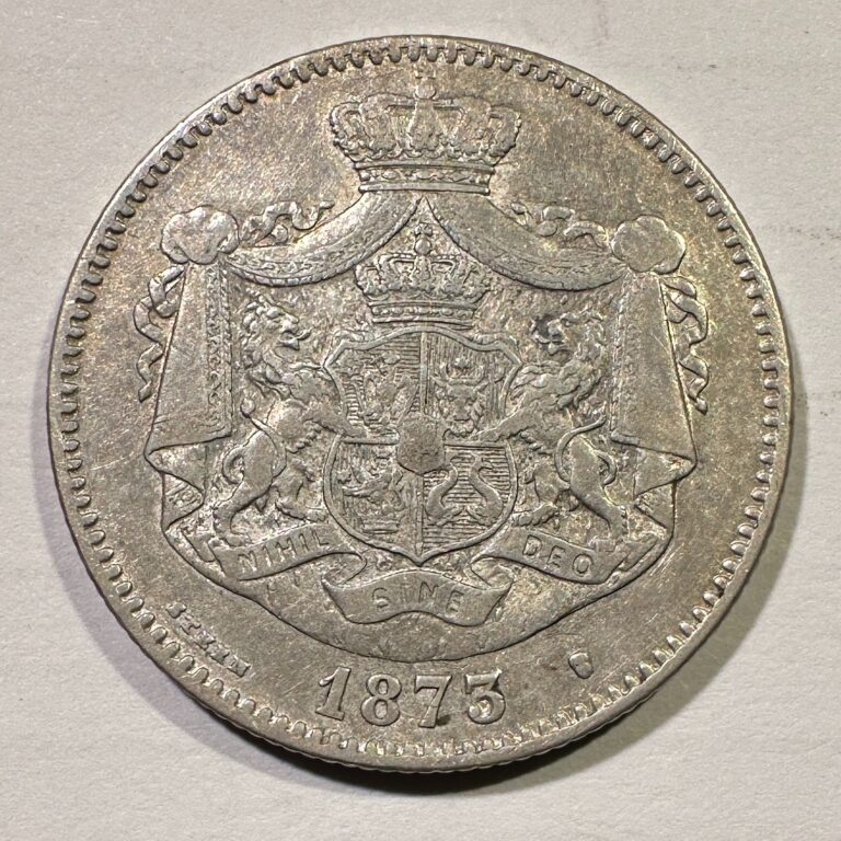 Read more about the article 1873 Romania 2 Lei Very Scarce Silver Type Coin Higher Grade Carol I
