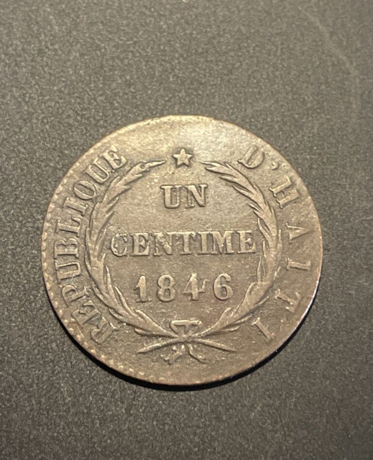 Read more about the article 1846 Haiti Un Centime An 43 Coin See Photos!