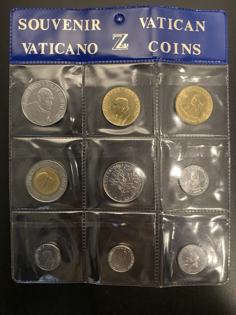 Read more about the article 1990’s Vatican City 9 Coin UNC Souvenir Set with Original Case -Uncirculated