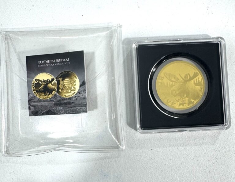 Read more about the article Goldmünze Big Five Tchad 2020 Elk 1/200 oz Gold Proof 5000 Francs