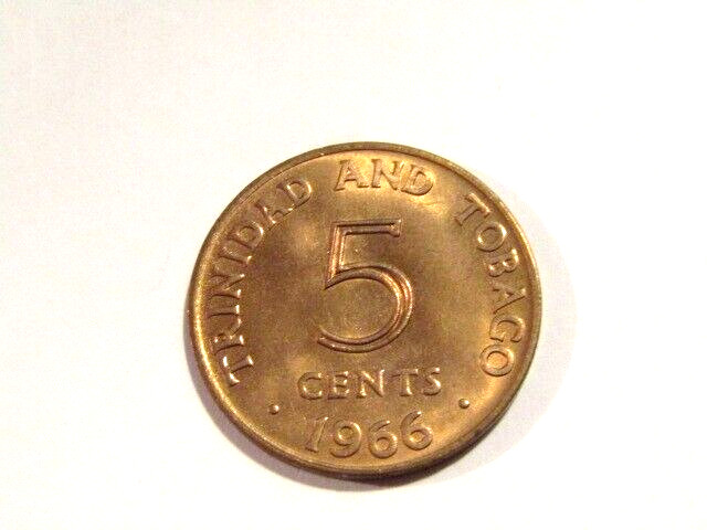Read more about the article Trinidad-Tobago 1966 5 Cents Au Bronze Coin