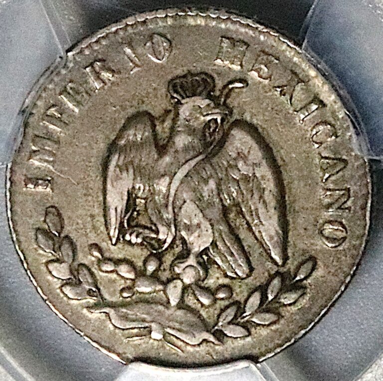 Read more about the article 1864-M PCGS XF 45 Mexico 10 Centavos Imperial Maximilian Silver Coin (25031901C)