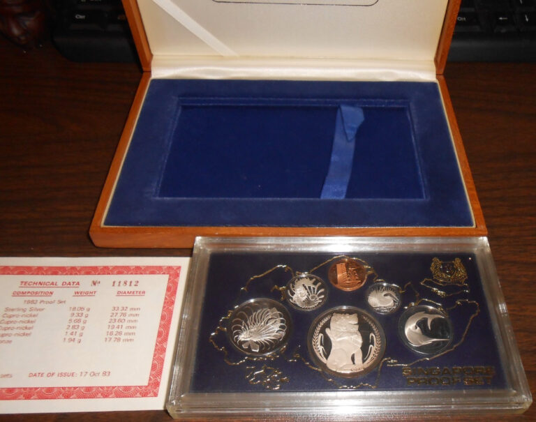 Read more about the article 1983 REPUBLIC OF SINGAPORE PROOF SET – 6 COINS – SEALED – DISPLAY BOX