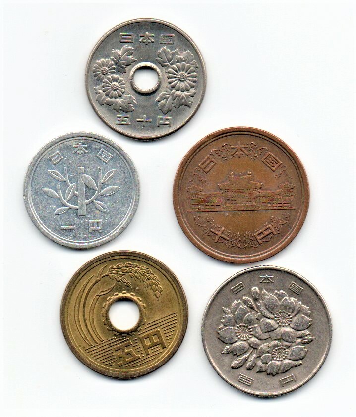 Read more about the article Japan Mixed Yen Coins Set Of 5 As Pictured