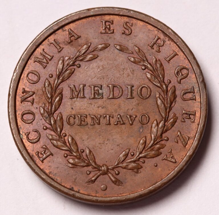 Read more about the article 1835 Chile 1/2 Centavo Coin KM# 114 Coin Rotation EF+