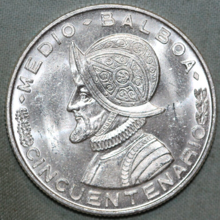 Read more about the article PANAMA 1953 SILVER MEDIO BALBOA ~ CINCUENTENARIOO 50th ANNIVERSARY BU