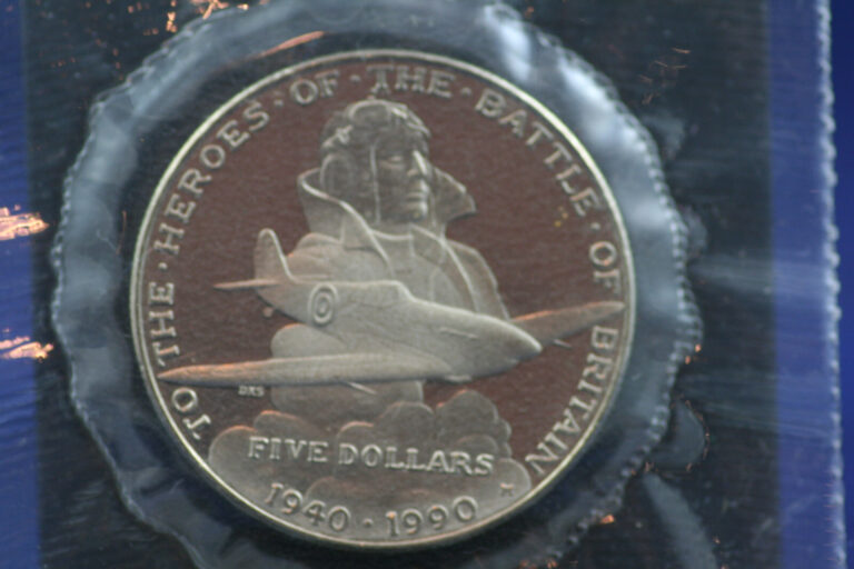 Read more about the article 1990 Heros of Battle of Britain Marshall Islands $5 Dollar Coin