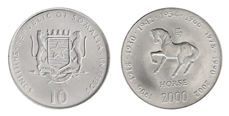 Read more about the article Somalia 10 Shillings  2000  KM #96  Mint