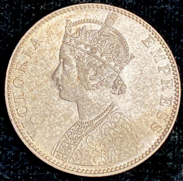 Read more about the article 1893 B Rupee India Silver Coin British