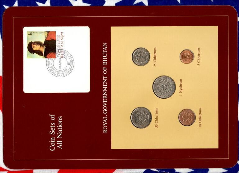 Read more about the article Coin Sets of All Nations Bhutan 1979 UNC Ngultrum 5 10 25 50 Chhertum