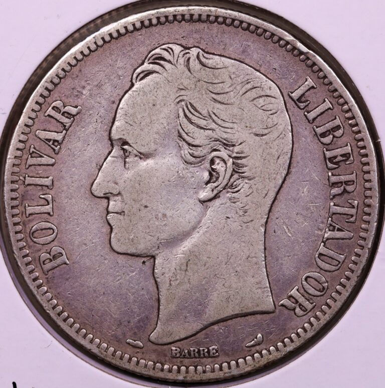 Read more about the article 1912 Venezuela Silver Bolivar ***RARE ORIGINAL SILVER COIN***