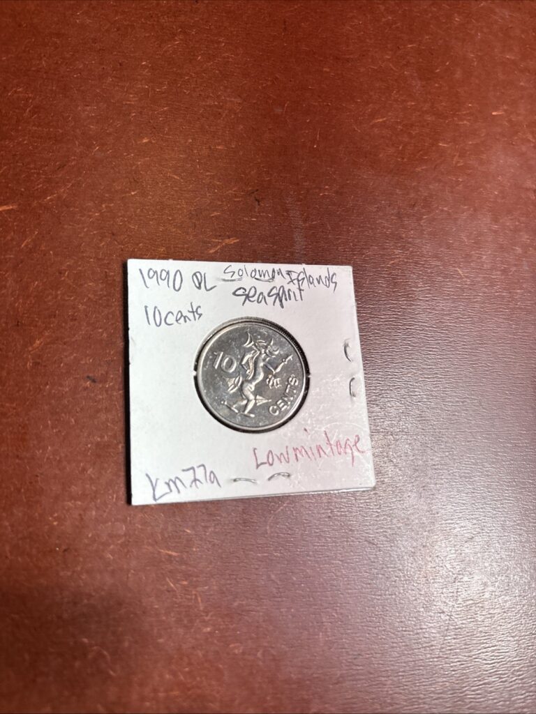 Read more about the article Low Mint Solomon Islands 10 Cents Coin 1990 PLUNC  Sea Spirit  KM 27 a Free Ship