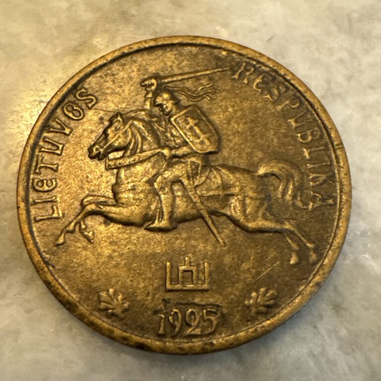 Read more about the article Lithuania 5 Centai 1925 Knight on Horseback