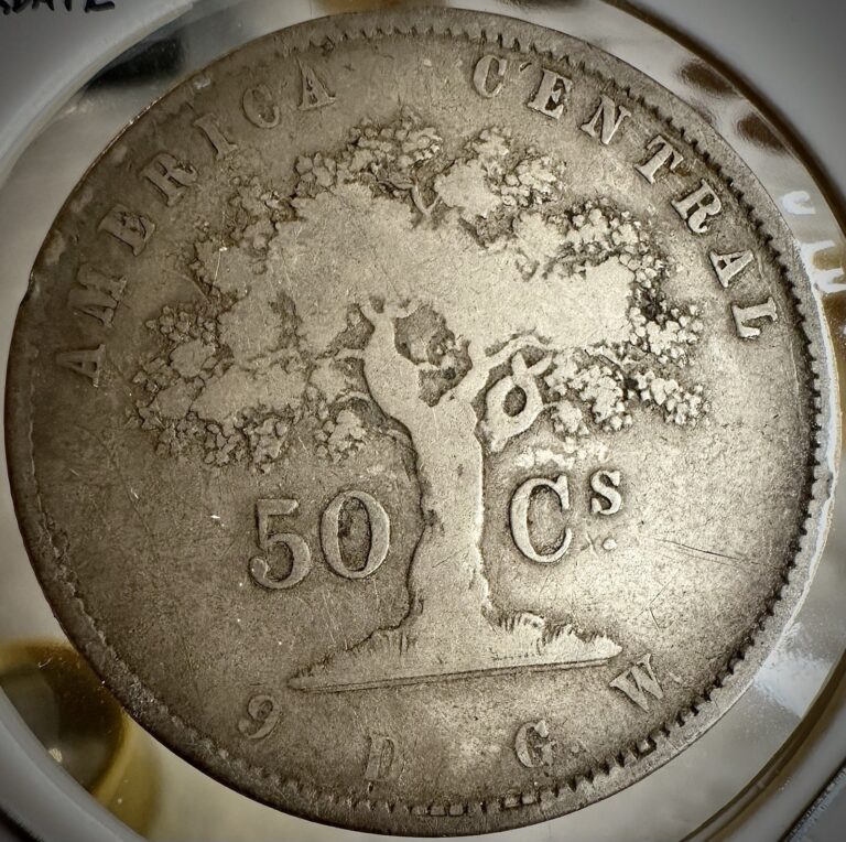 Read more about the article 1866 Costa Rica  50 Centavos  .750 Silver  Scarce Overdate 66/65