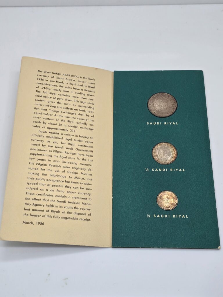 Read more about the article Saudi Arabia1956 Silver Coin Set Compliments of the Arabian American Oil Company