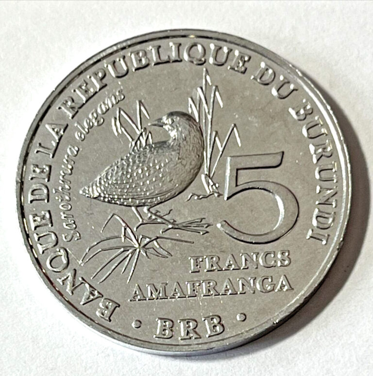 Read more about the article 2014 Burundi 5 Francs Coin Buff-Spotted Flufftail Bird Animal Wildlife