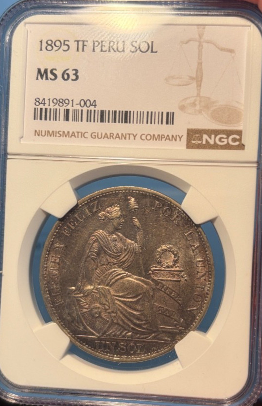 Read more about the article 1895 TF Peru Sol NGC MS 63 Freshly Graded