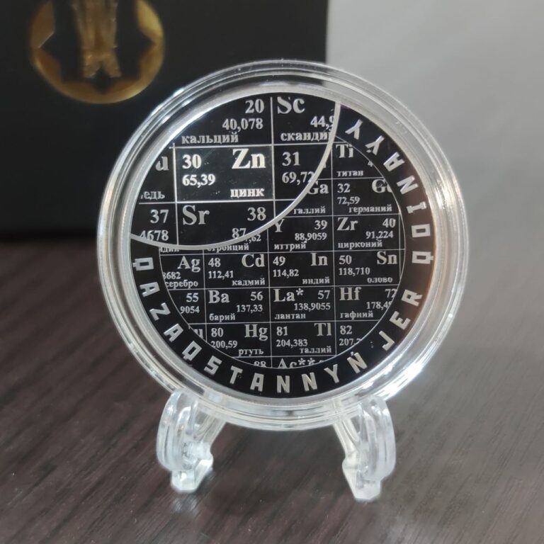 Read more about the article New 2025 1 oz Black Proof Silver “Zinc” Coin Kazakhstan 1000 Tenge