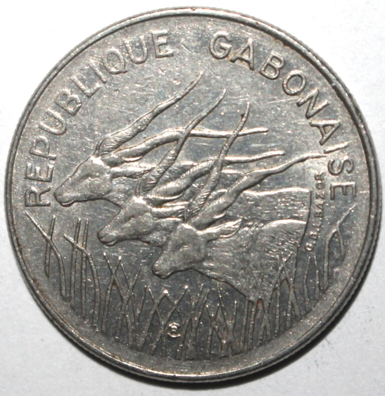 Read more about the article Gabon 100 Francs Coin 1975 KM# 13 Africa Great Eland One Hundred