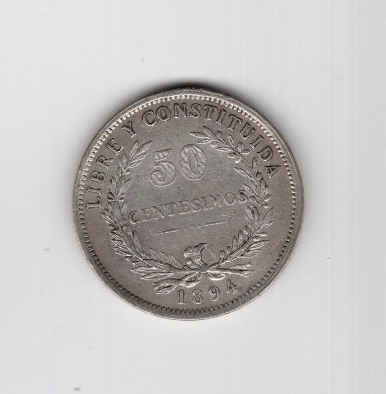 Read more about the article URUGUAY 1894 50 cents silver coin