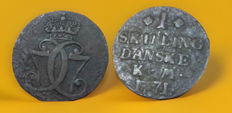 Read more about the article Denmark Skilling KM# 616.7 1771 Extremely Rare!