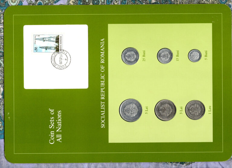Read more about the article Coin Sets of All Nations Romania 1966 -1982 UNC 18.5.87 5 Bani 1975