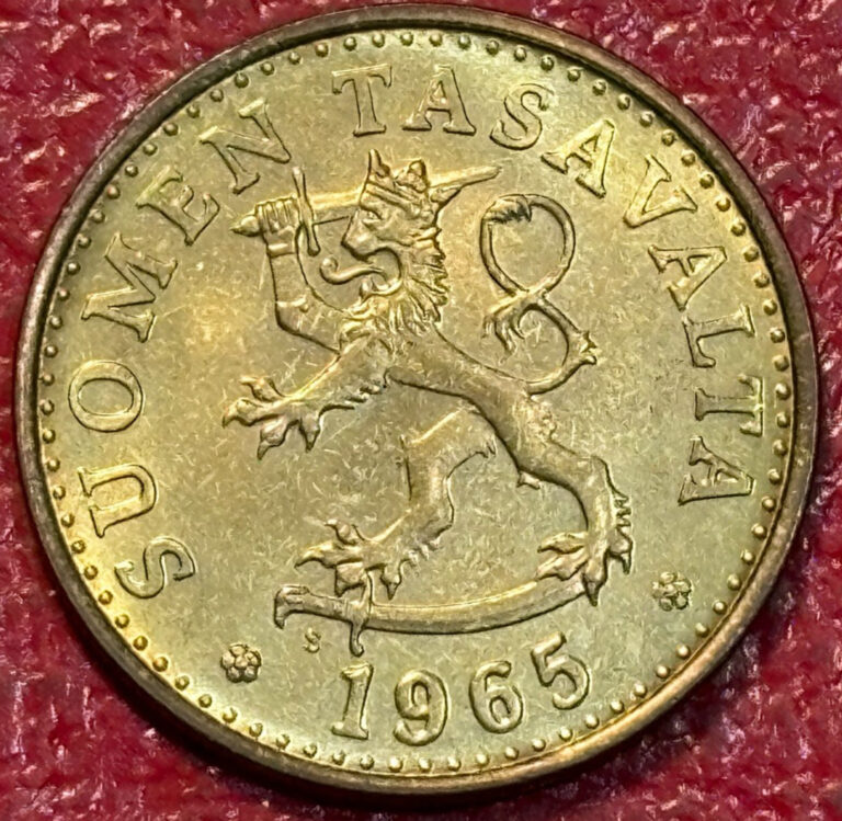 Read more about the article HIGH GRADE UNC 1965 FINLAND 20 PENNIA LION/SWORD COIN-DEC585