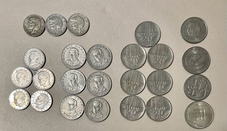 Read more about the article Polish Coins 1970s-1980s Zlotych Lot Mixed Denominations Silver Zloty