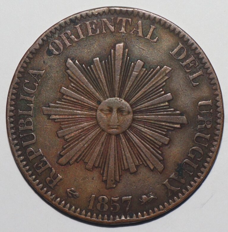 Read more about the article 1857 Uruguay 20 Centesimos (J223)