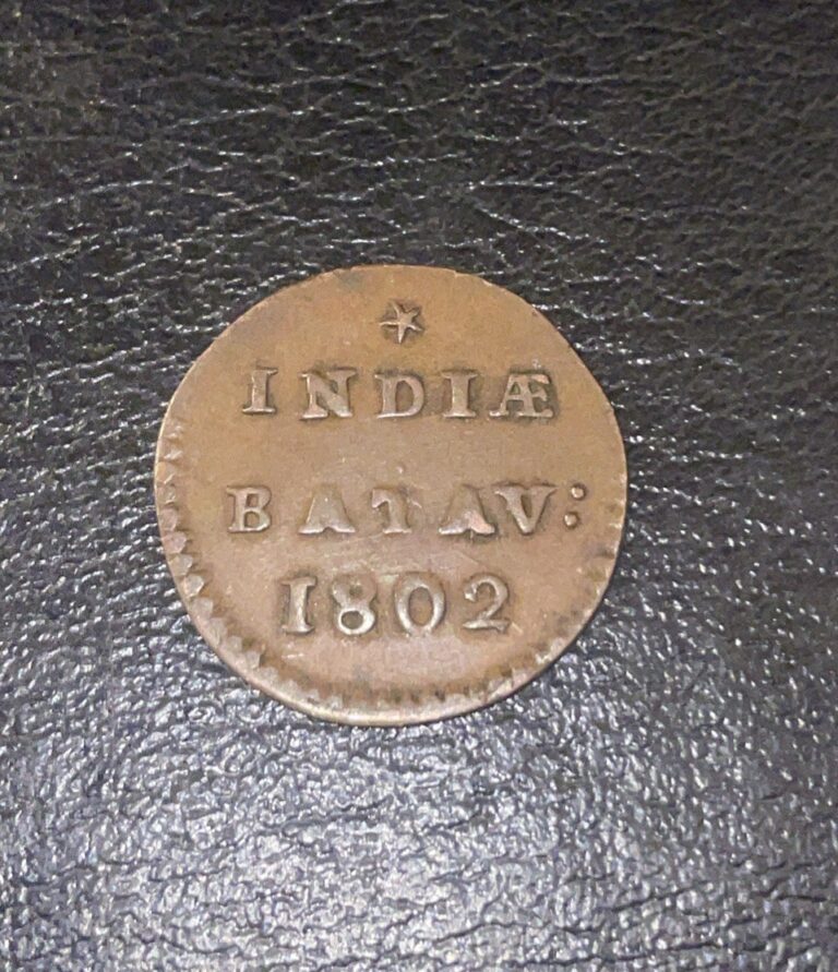 Read more about the article 1802 Netherlands East Indies 1 Duit Batav Coin Very Nice Condition See Photos!