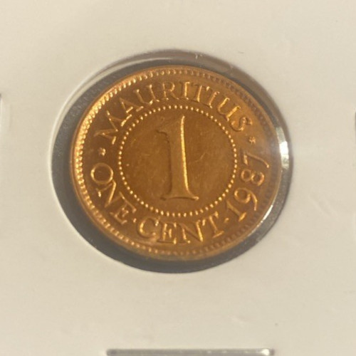 Read more about the article MAURITIUS 1987 BU 1 CENT COIN